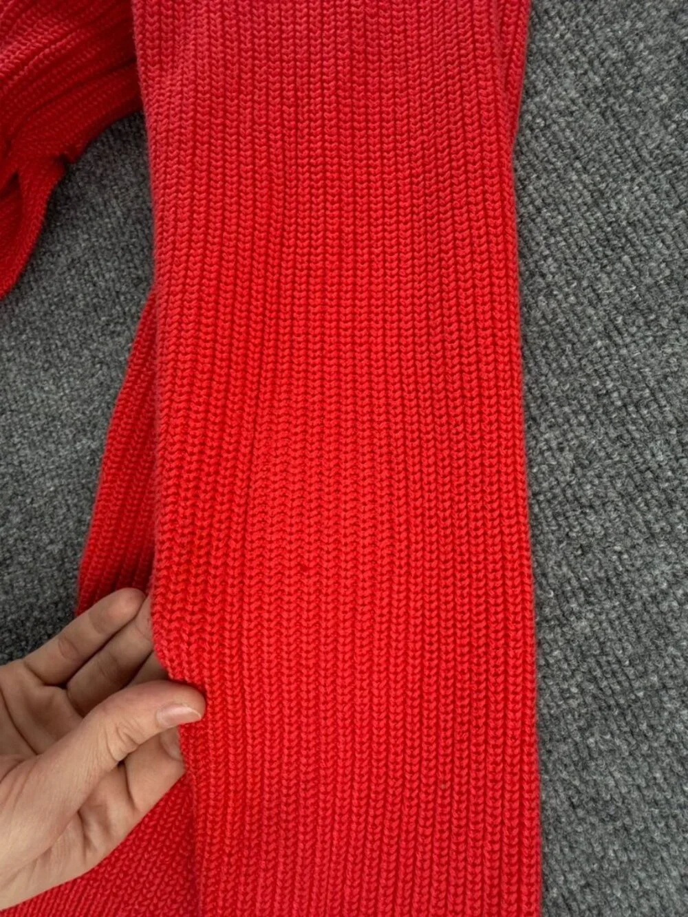 Lauren Ralph Lauren Women Preppy Shirt Lined Sweater Red Orange Large Preppy
